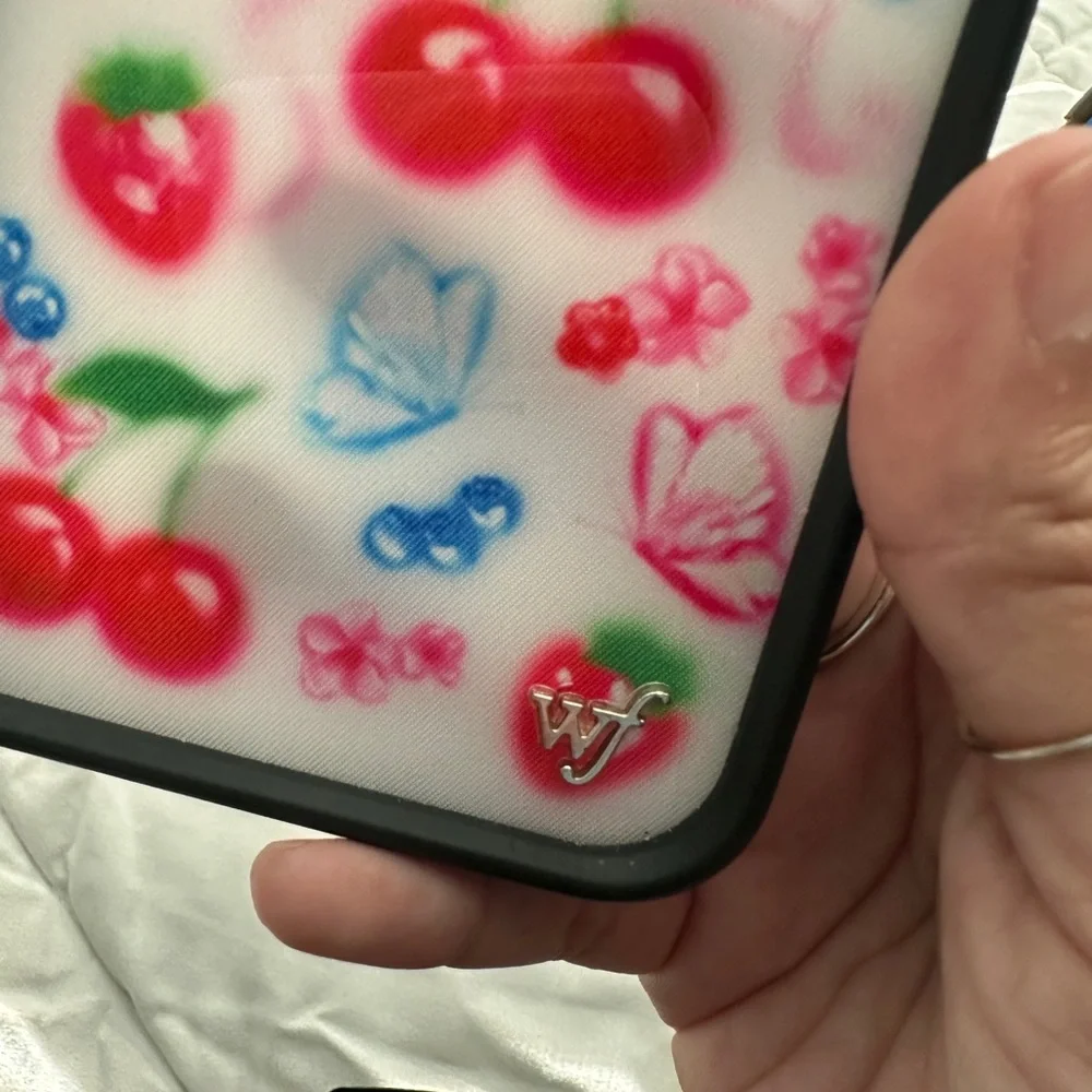 Wildflowers Cherry & Butterfly iPhone 14 Pro Max Case - Pink, Blue, Green, Red